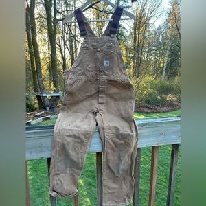 Xl youth carhartt bib overalls